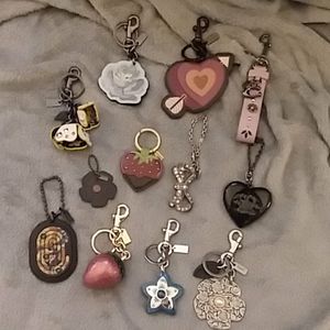 Coach bag charm/keyrings